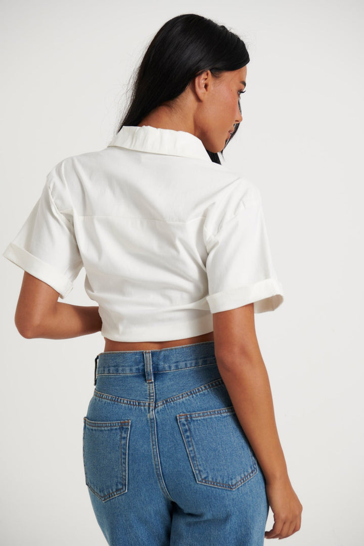 Jade Linen top