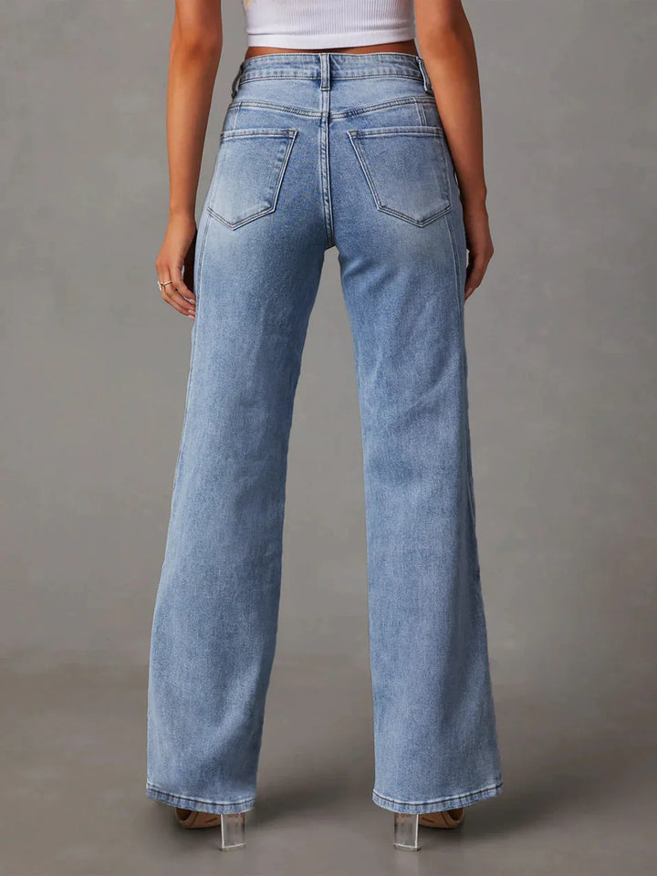 Chloe vintage denim straight pants