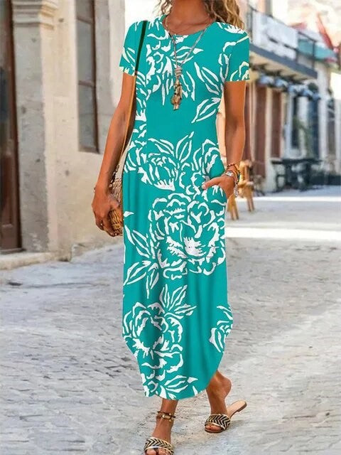 HANNAH™ - Casual colourful long dress