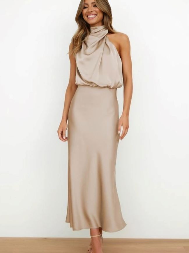 Xanthe™ | Elegant Silk Dress
